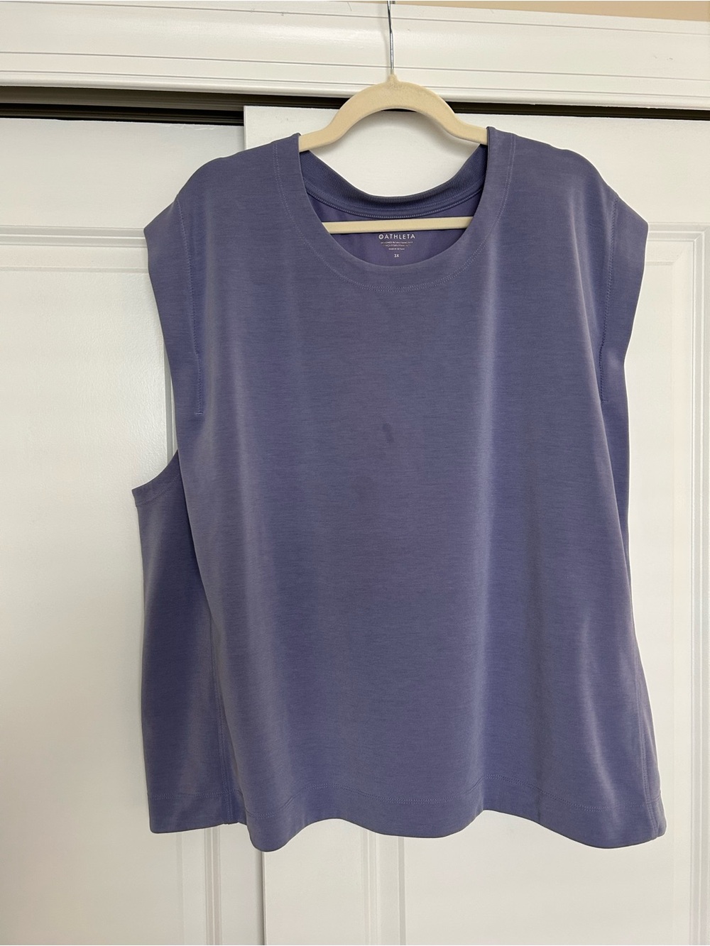 Athleta Lavender-Blue Sleeveless Muscle Tee
